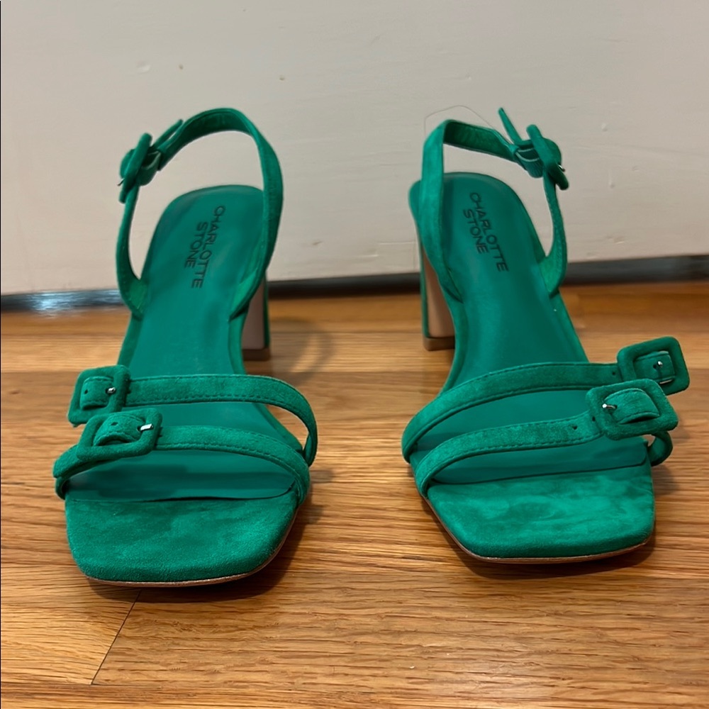 Charlotte Stone Green Women's Sandals